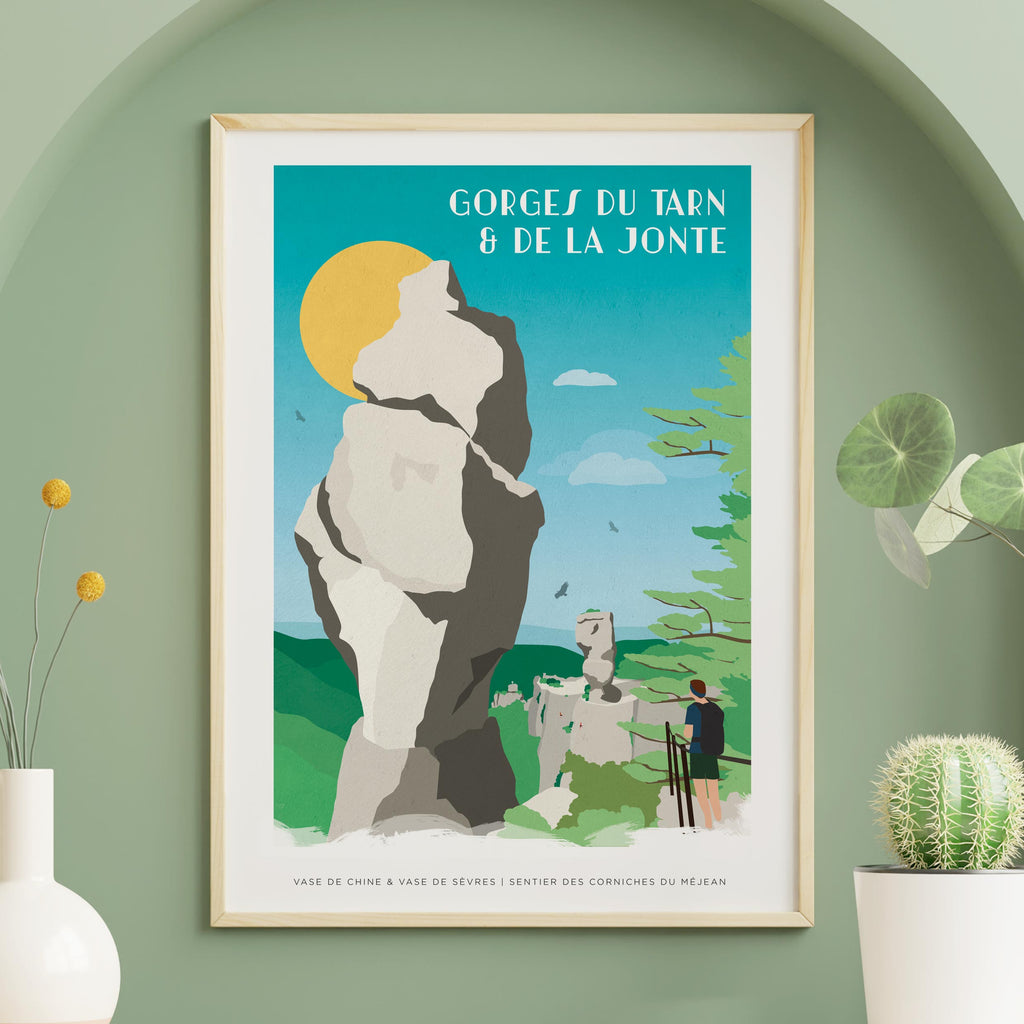 Affiche des Gorges du Tarn et de la Jonte, affiche de lieux